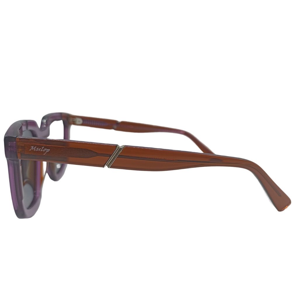 gafas de sol polarizadas lila pasta marrón