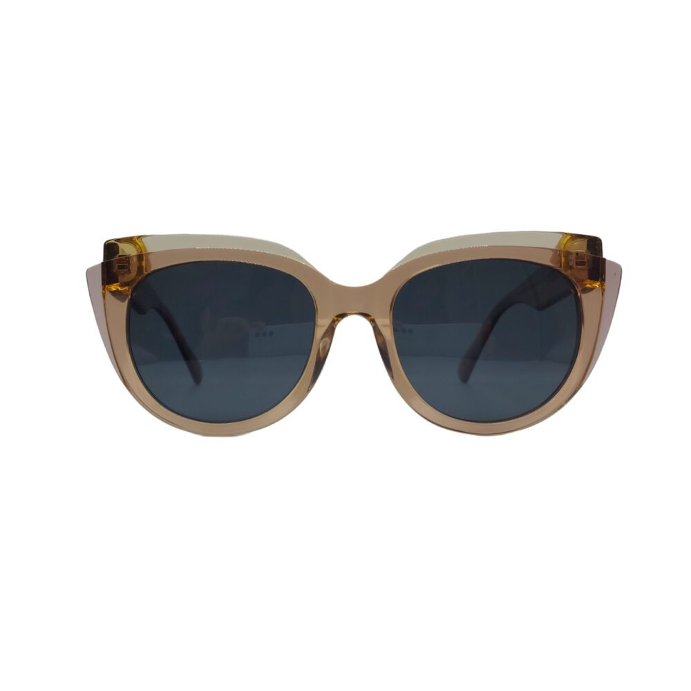 Gafas de sol polarizadas transparentes marrón mujer