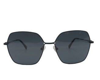gafas de sol polarizadas vintage negras hombre